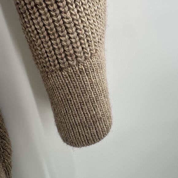 Free People WTF Cardigan Sweater Womens Medium Obi Cardi Driftwood Wrap - Picture 4 of 13